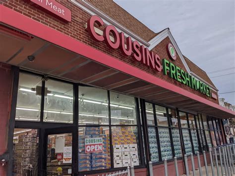 Cousins supermarket philadelphia - 5740 Baltimore Ave. Philadelphia, PA 19143. CLOSED NOW. This is a neighborhood grocery store. However, I do like it! The meat selections are good, and the men in the butcher section are knowledgeable, helpful and very courteous! …. 6. Cousins Market 21554. Grocery Stores.
